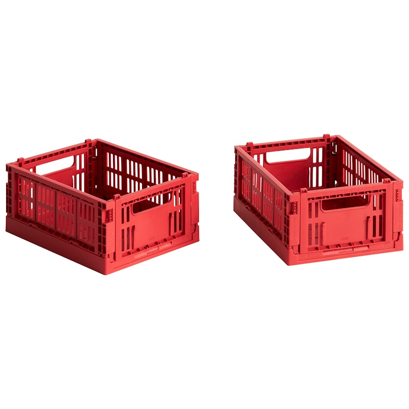 Colour Crate Opbergboxen Mini Pak van 2, Rood