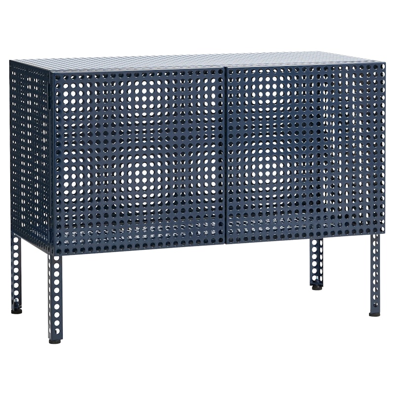 Perforated Kast Klein, Steel Blue