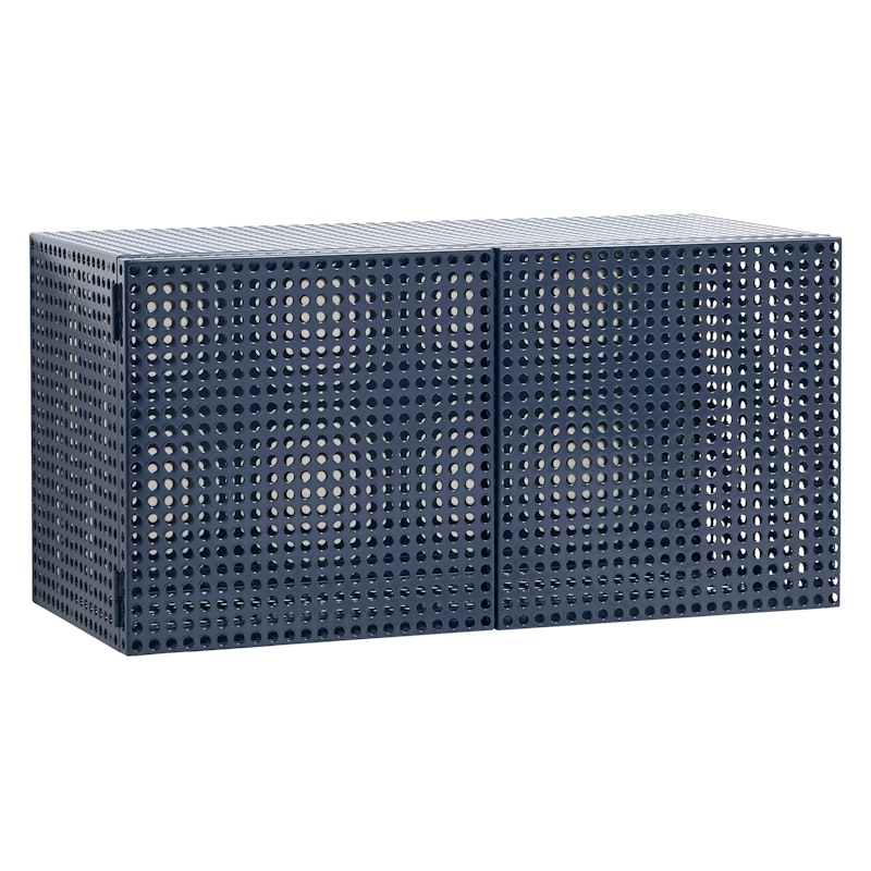 Perforated Muurkast, Steel Blue
