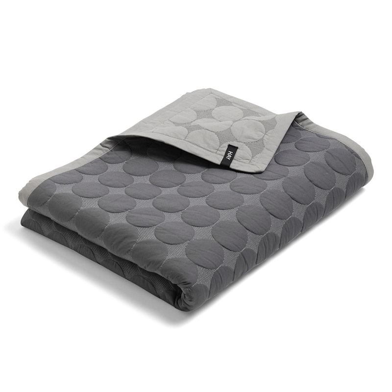 Mega Dot Sprei, 195x245 cm, Donkergrijs