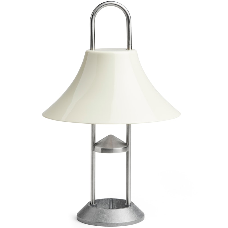 Mousqueton Draagbare Tafellamp, Oyster White