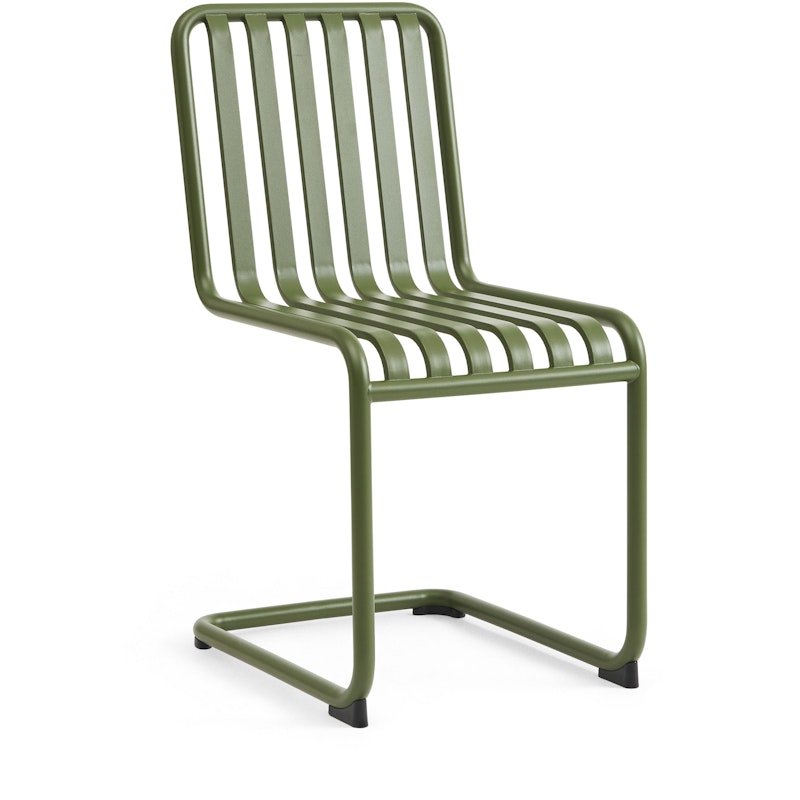 Palissade Cantilever Chair, Olive powder coated steel