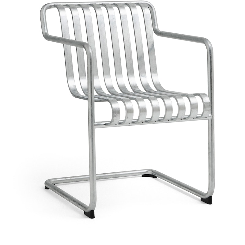 Palissade Cantilever Dining Armchair, Hot galvanised steel