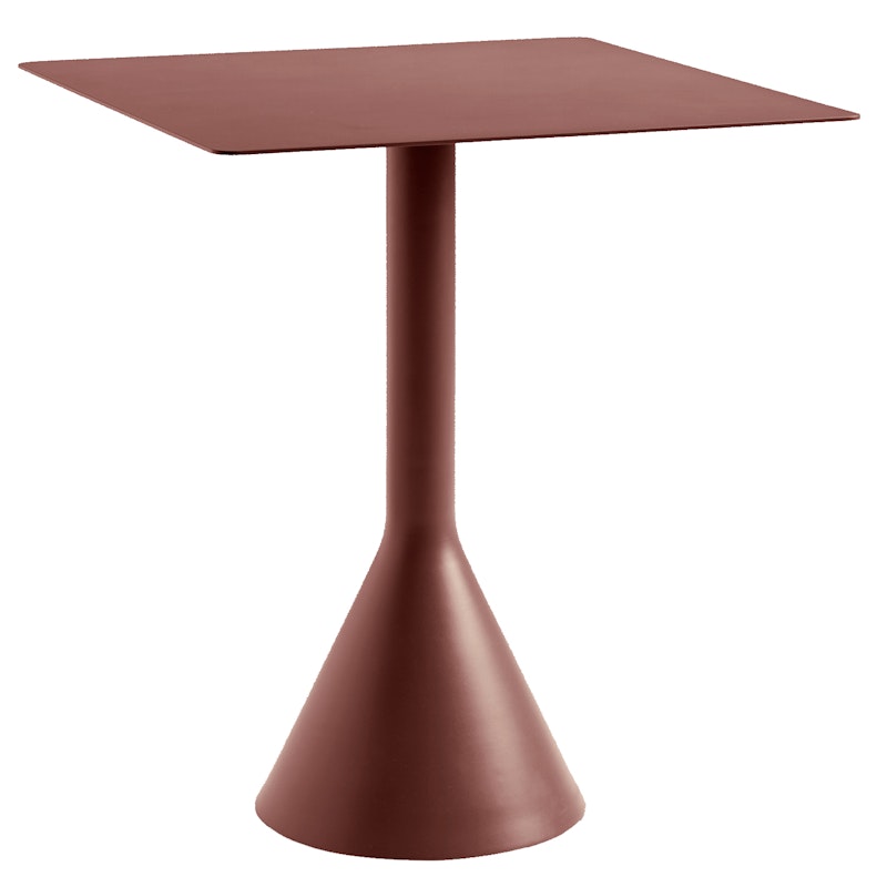 Palissade Cone Tafel 65x65 cm, Iron Red