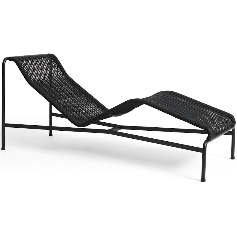Palissade Cord Chaise Longue, Antraciet