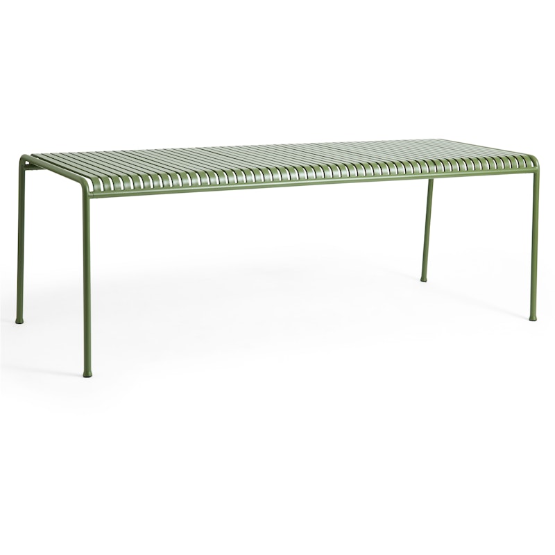 Palissade Table 90x220 cm 4 Legs, Olive powder coated steel