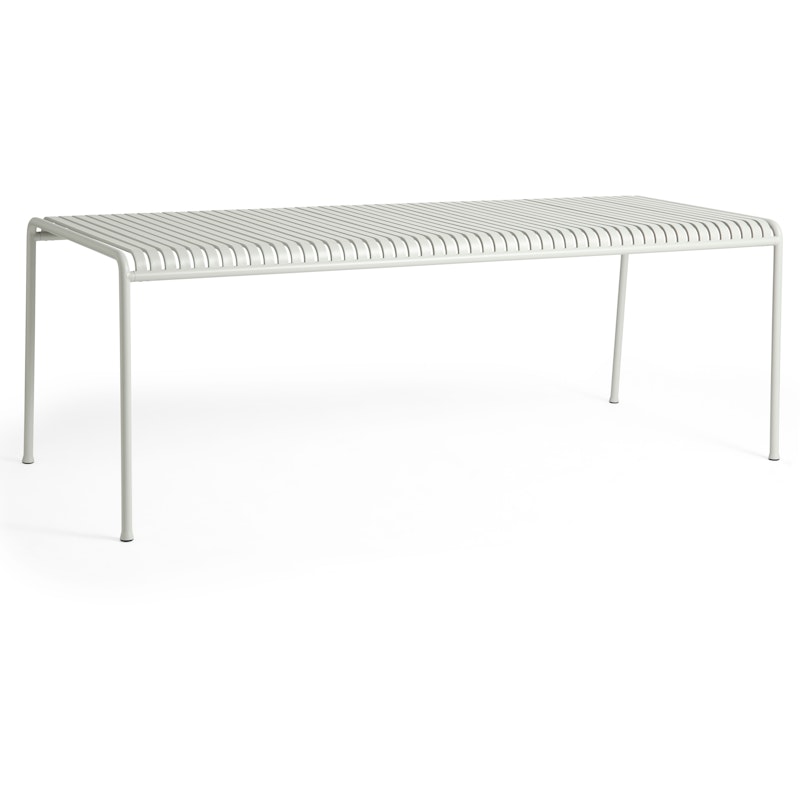 Palissade Table 90x220 cm 4 Legs, Sky grey powder coated steel
