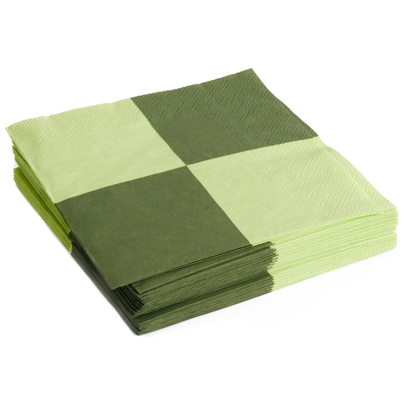 Pattern Servetten 40x40 cm, Lichtgroen / Dusty Green