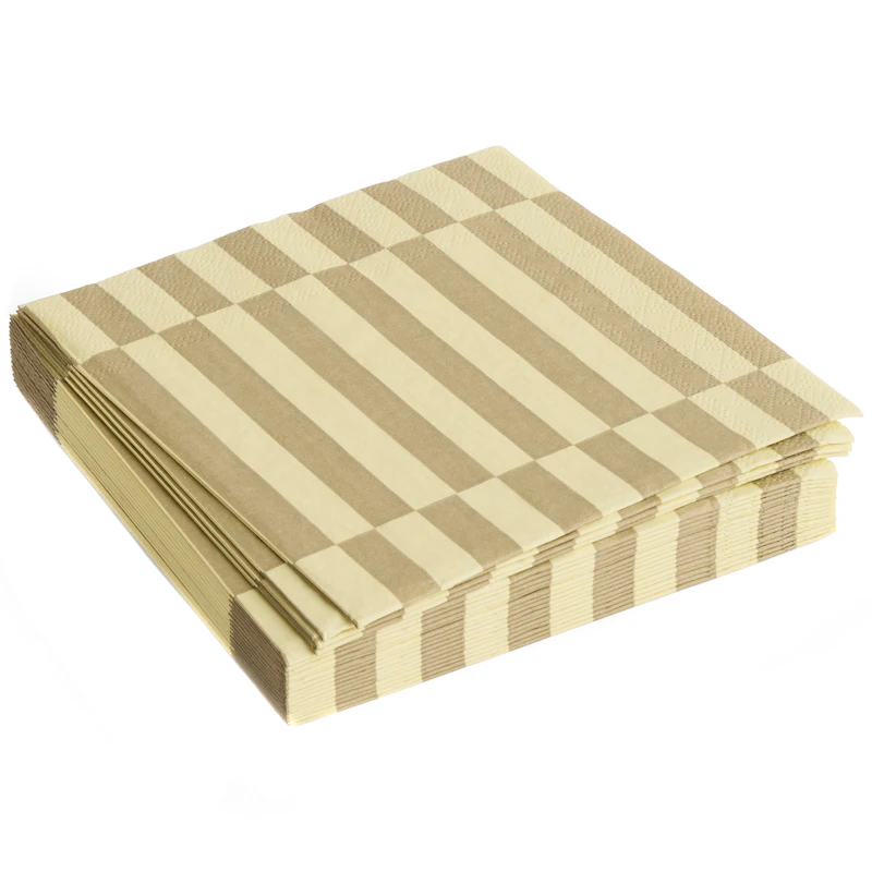 Pattern Servetten 33x33 cm, Crèmekleurig / Zand