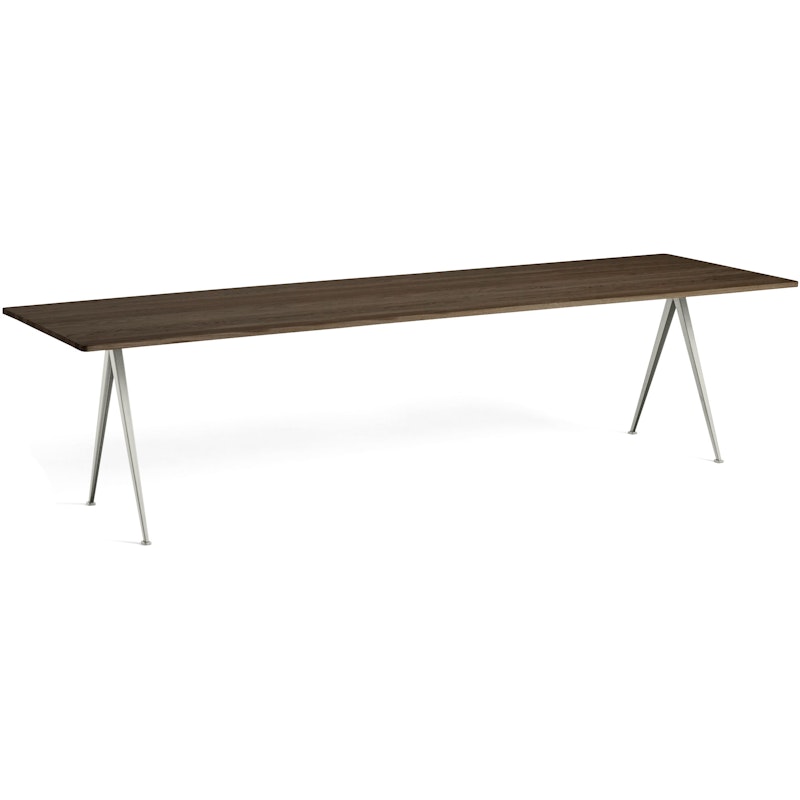 Pyramid 02 Dining Table 85x300 cm, Beige / Smoked Oak