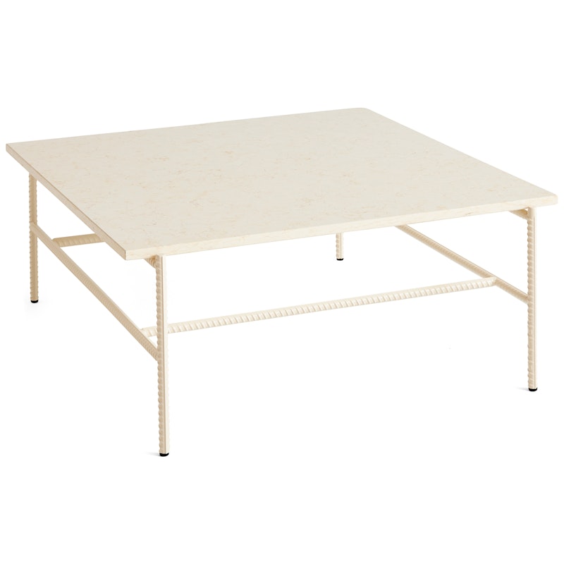 Rebar Salontafel 80x84 cm, Alabaster