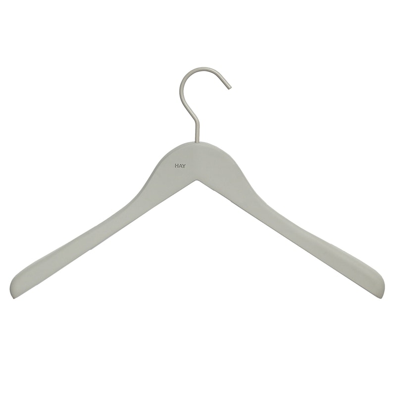 Soft Kleerhanger Wijde Hanger 4-Pack, Grijs