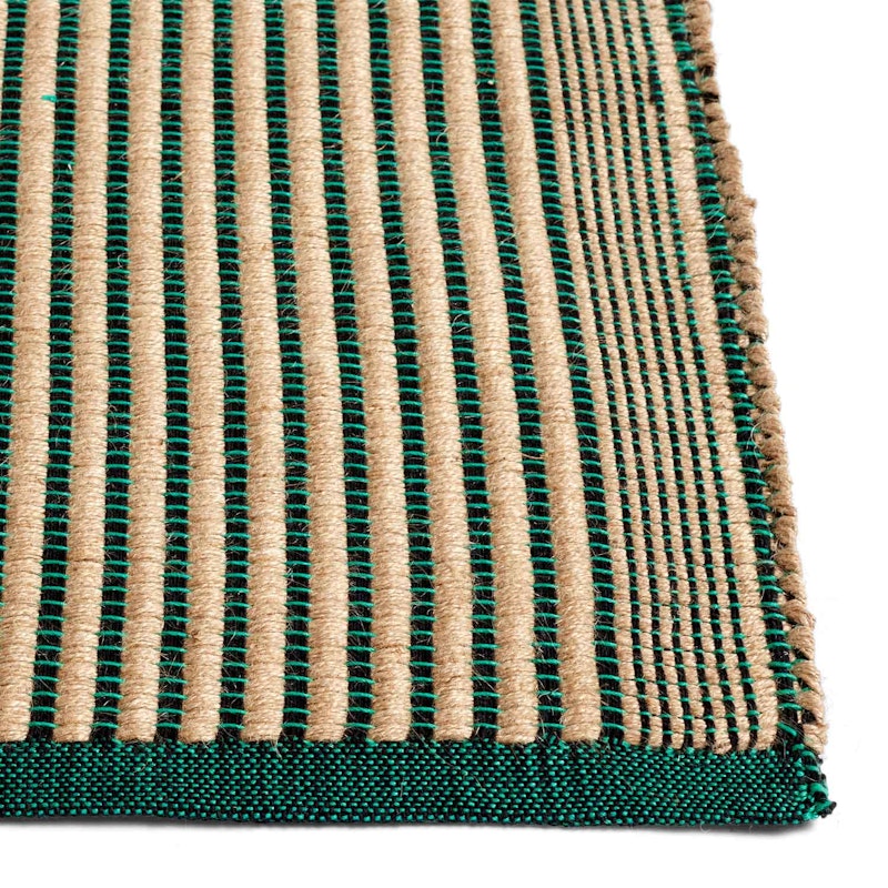 Tapis Vloerkleed 80x200 cm, Groen / Zwart