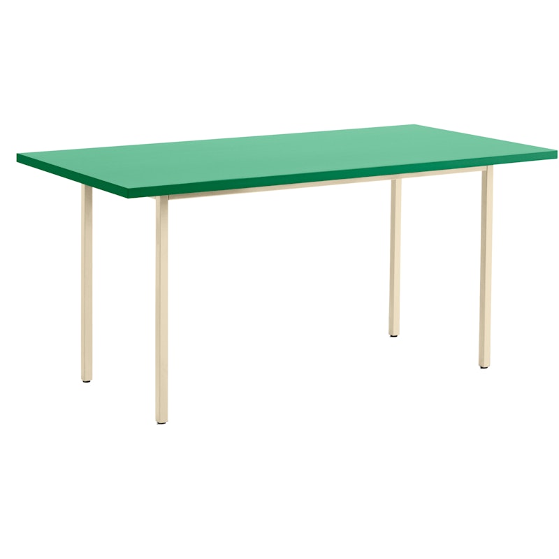 Two-Colour Tafel, Ivoor 160x82 cm, Ivoor / Green Mint