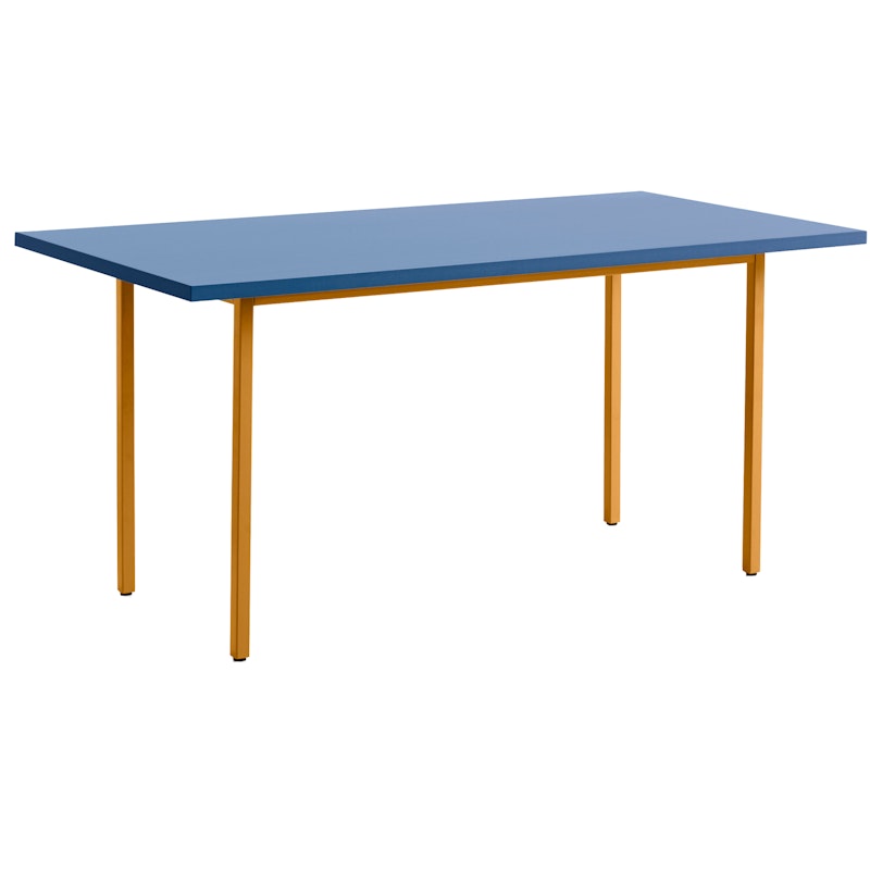 Two-Colour Tafel 160x82 cm, Oker / Blauw