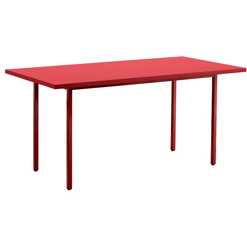 Two-Colour Tafel 160x82 cm, Wijnrood / Rood