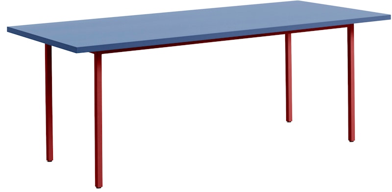 Two-Colour Tafel 200x90 cm, Wijnrood / Blå