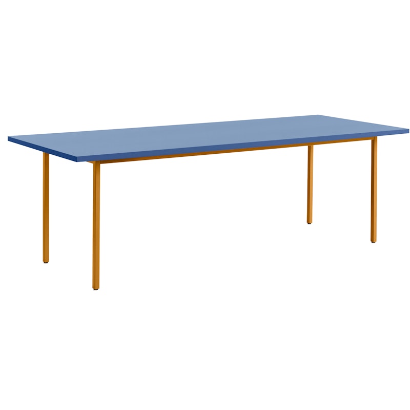 TwoColour Tafel 240x90 cm, Oker / Blauw