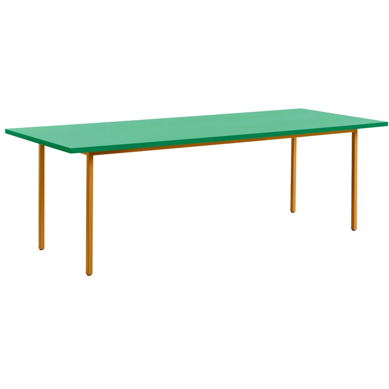 TwoColour Tafel 240x90 cm, Oker / Green Mint