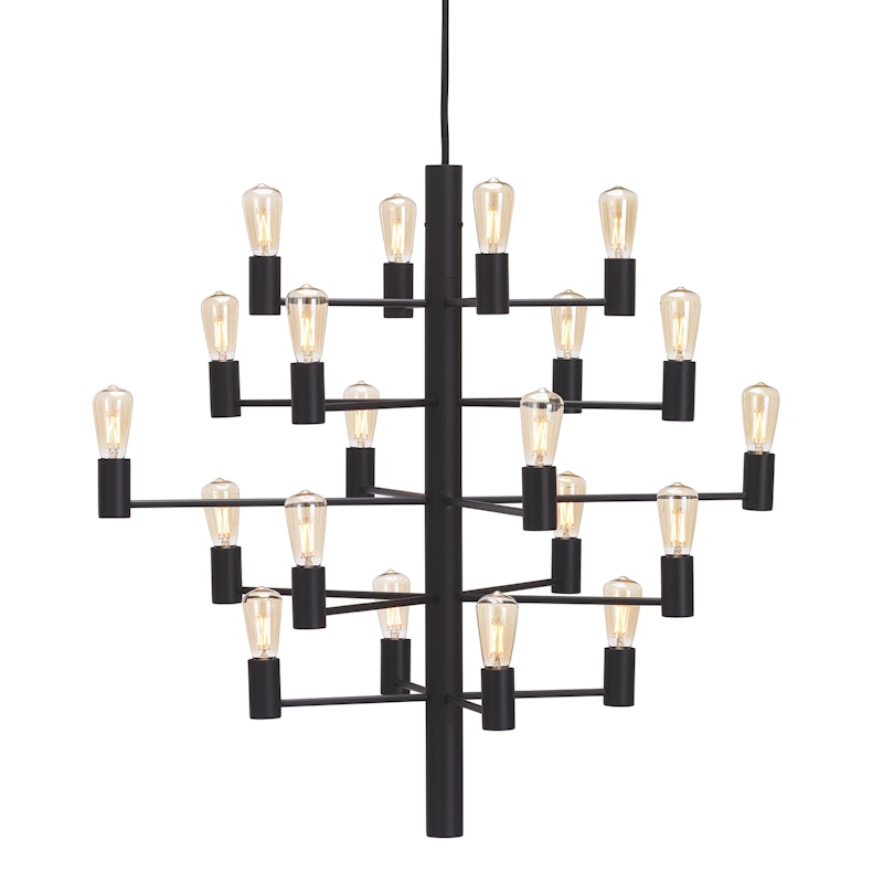 Manola 20 Kroonluchter Dimbaar LED, Zwart