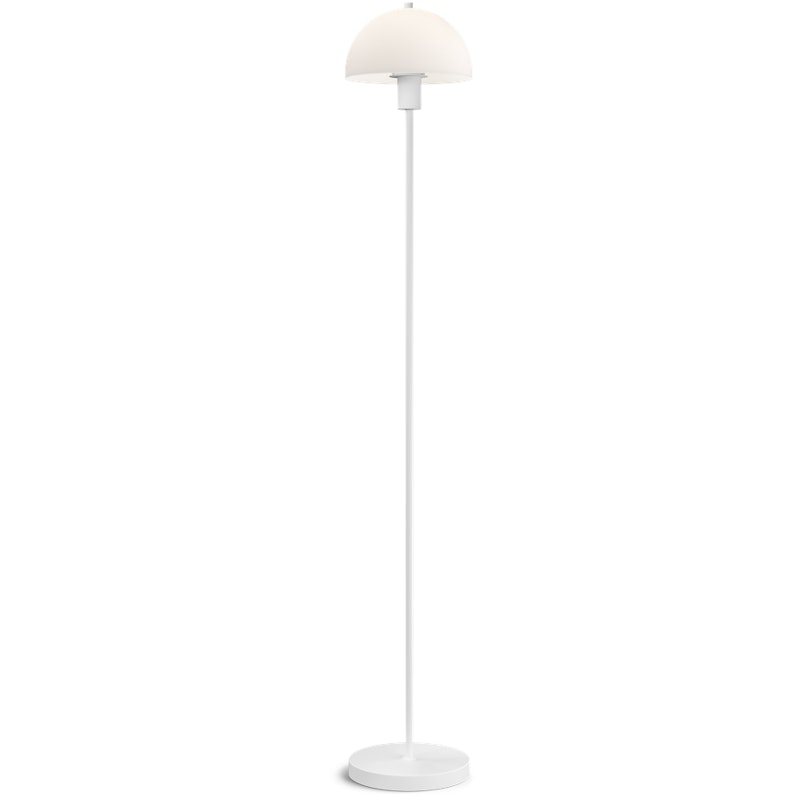 Vienda Vloerlamp, Wit / Opaal