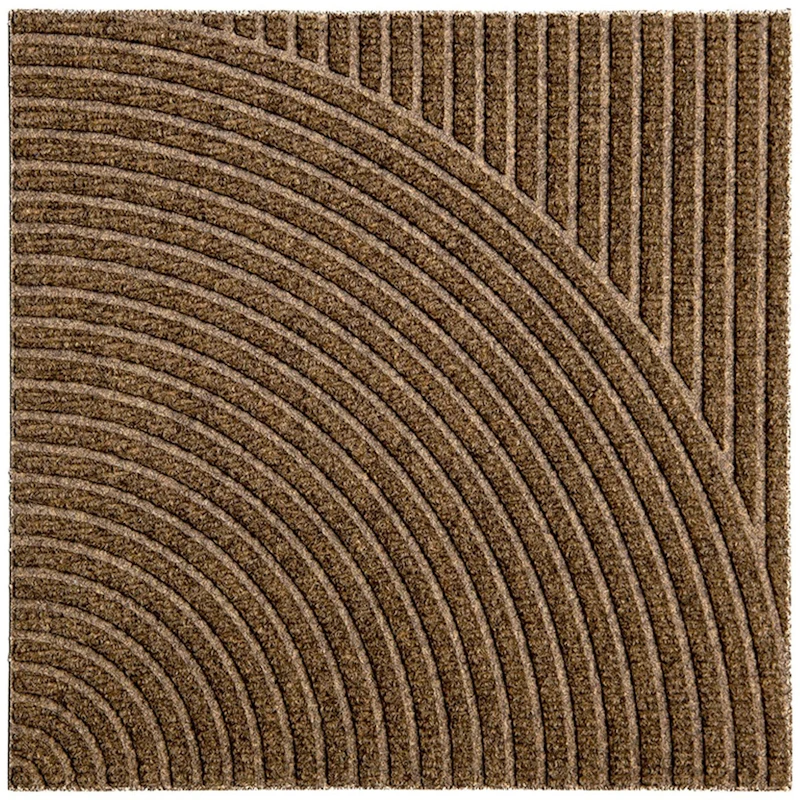 Zen Deurmat 45x45 cm Vertical & Circular, Beige