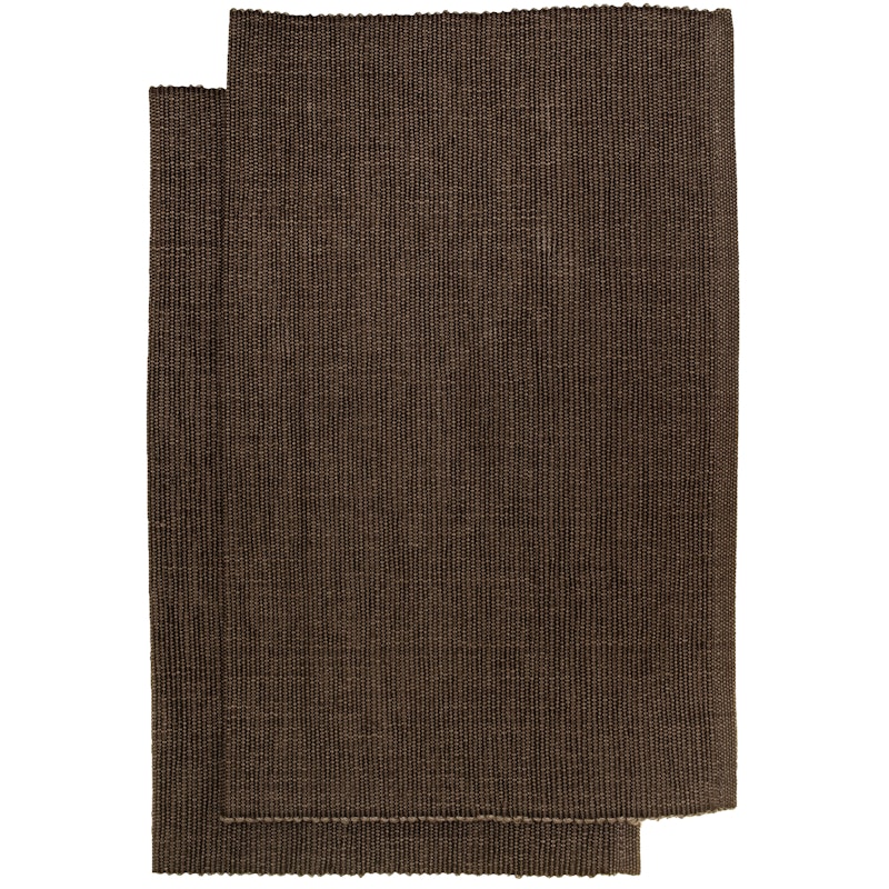 Bistro Placemat 36x47 cm Pak van 2, Chocolate