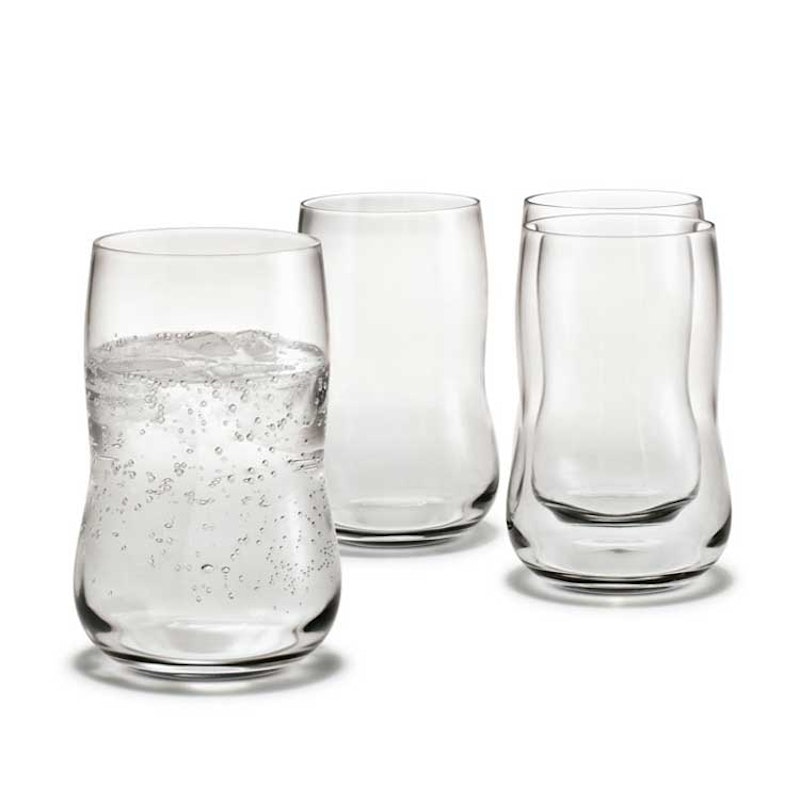 Future Set of 4 glasses, Clear