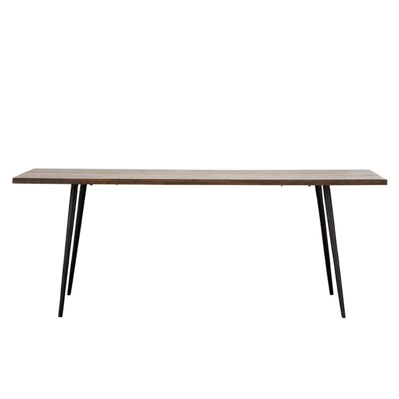 Club Eettafel 80 x 200 cm, Zwart Gebeitst