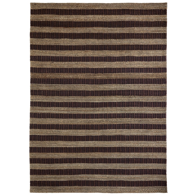 Block Vloerkleed 160x203 cm, Bruin/Natuur