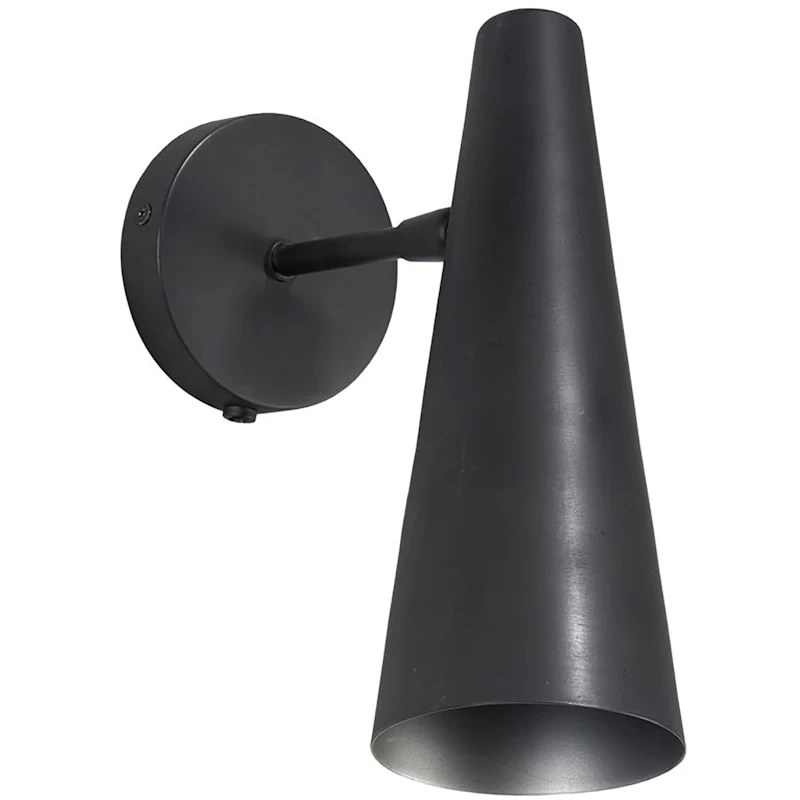 Precise Wandlamp 21 cm, Mat Zwart