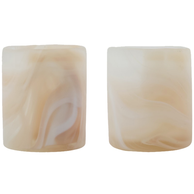 Kae Waxinelichthouder Pak van 2, Beige