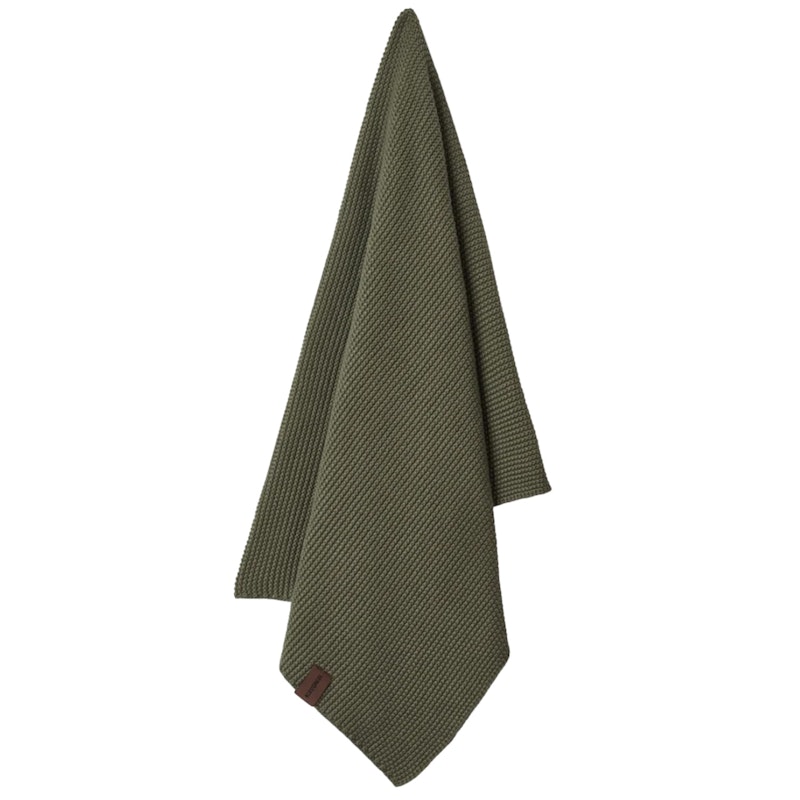 Knitted Kitchen Towel- Coal Theedoek Evergreen