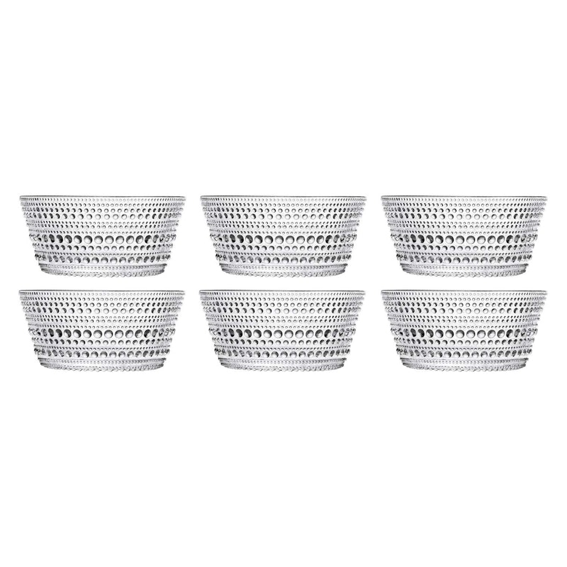 Kastehelmi Bowl 23 cl Clear, 6 Pcs