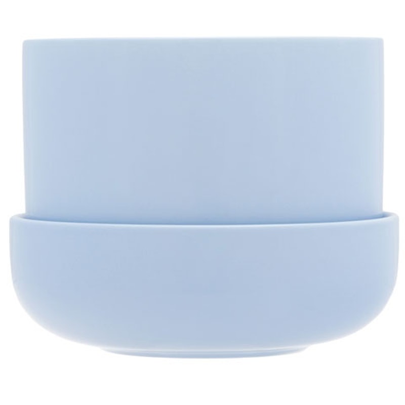 Nappula Pot Met Schotel 17x13 cm, Aqua