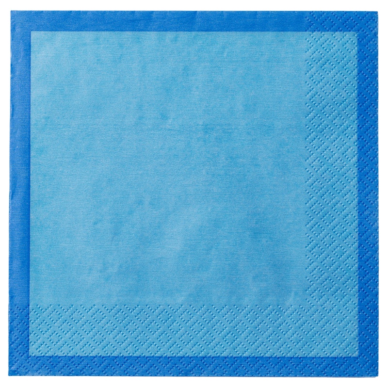 Servetten 33x33 cm, Electric Blue