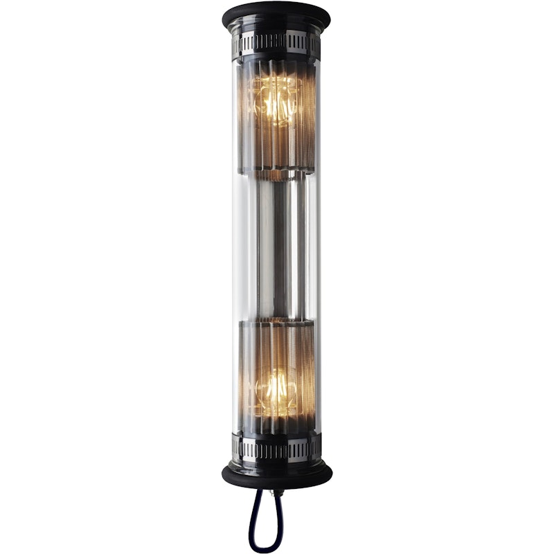 In The Tube 100-500 Wandlamp, Zwart / Zilveren Reflector / Zilver Mesh