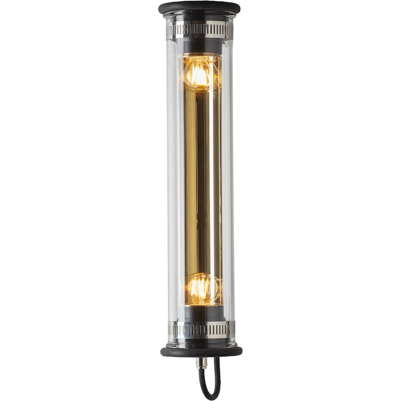 In The Tube 100-500 Wandlamp, Zwart / Gouden Reflector / Zonder Mesh