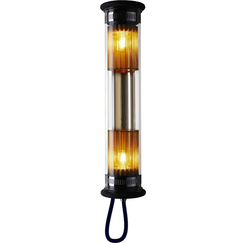 In The Tube 100-500 Wandlamp, Zwart / Gouden Reflector / Gouden Mesh