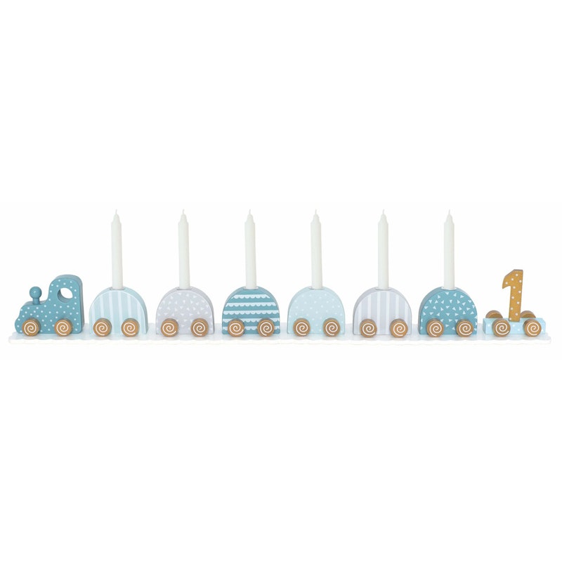 Candlestick Birthday Train, Blue