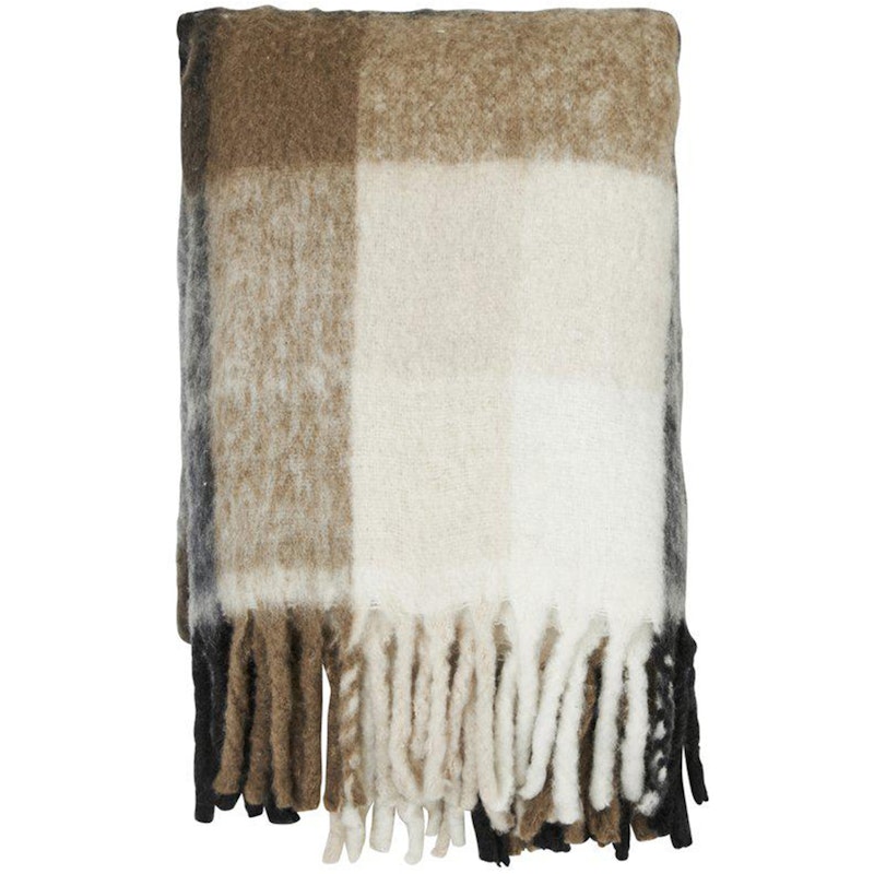 Bello Grande Plaid 140x200 cm, Bruin/Beige