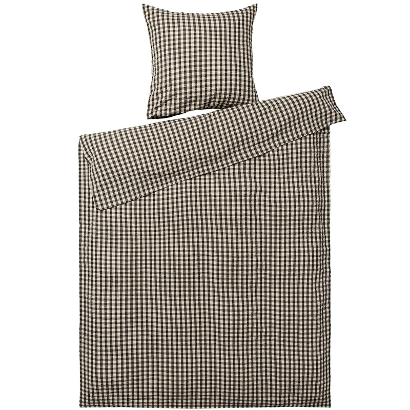 Bæk & Bølge Dekbedset 150x210 + 50x60 cm, Zwart / Zand