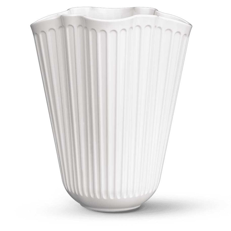 Hammershøi Unfold Vase H20.5 cm white Vaas Wit, 20,5 cm