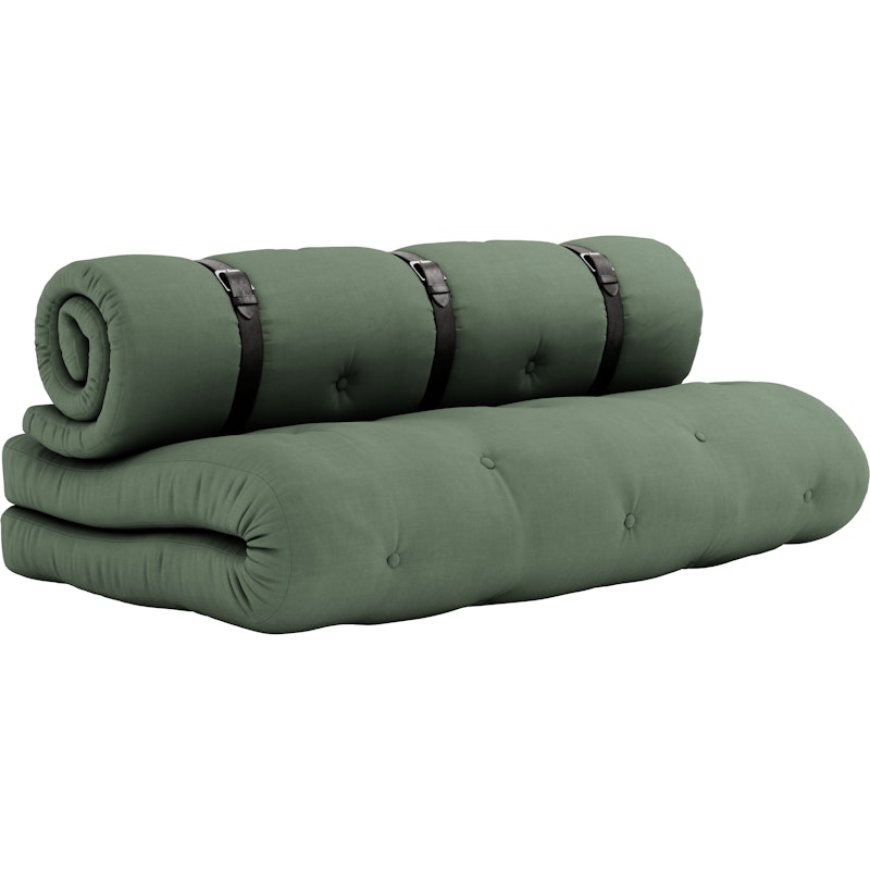 Buckle-Up Bank Met Riem, Olive Green / Bruin