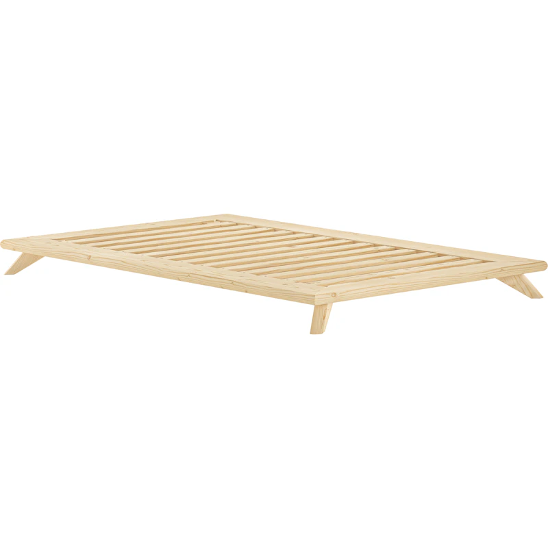 Senza Bedframe Blank Gelakt, 140x200 cm