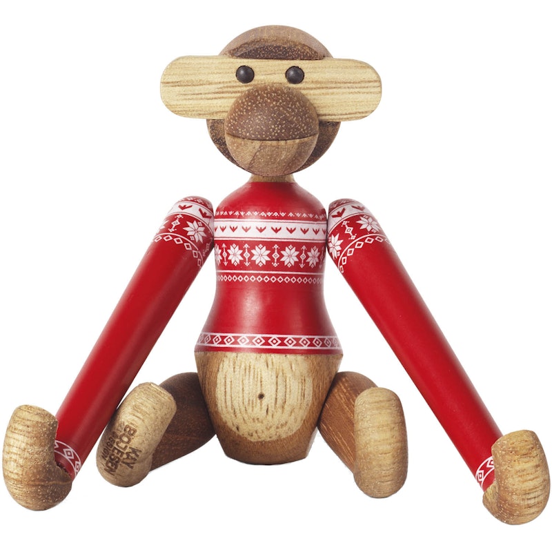 Apa Christmas Jumper 2024 Houten Beeldje Mini 9,5 cm