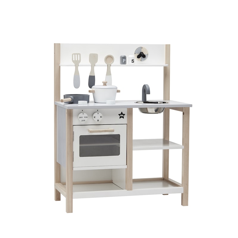 Kids Cafe Kitchen, White/Grey