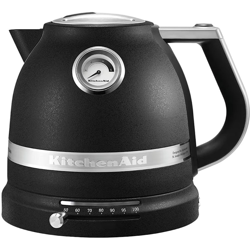 5KEK1522EBK Waterkoker Artisan 1,5L Met Aanpasbare Temperatuur, Cast Iron Black