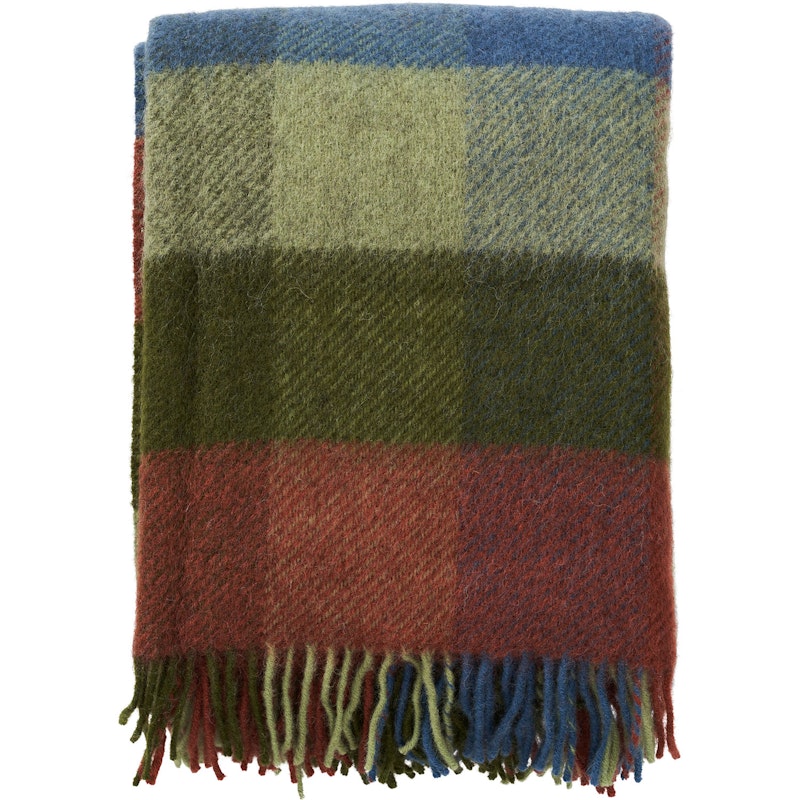 Gotland Plaid 130x200 cm, Groen/Multi