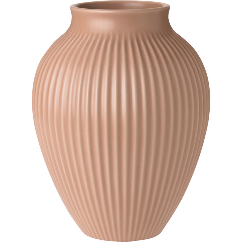 Vaas Gegroefd 20 cm, Dusty Rose